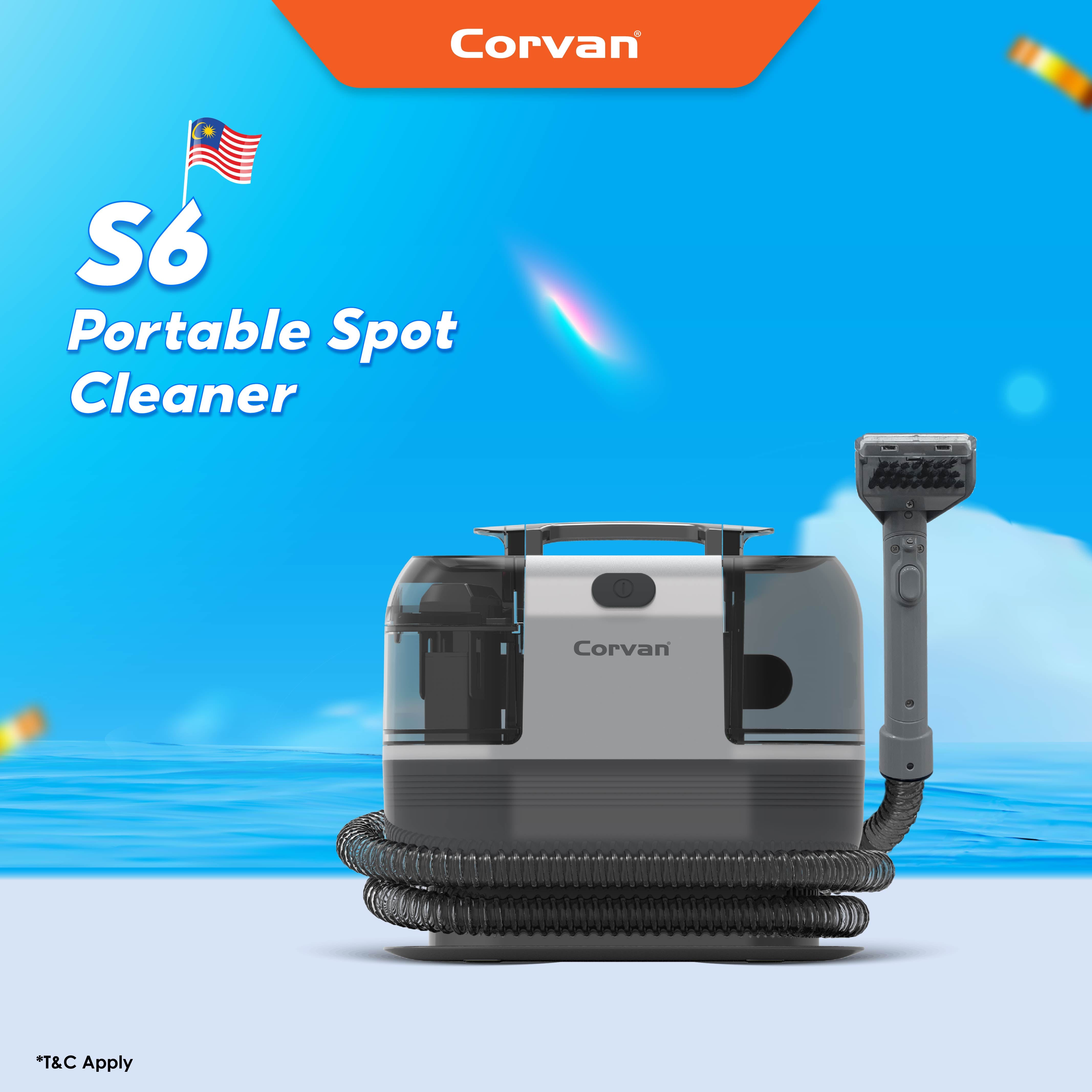 Corvan Spot Cleaner S6 - Carpet & Upholstery Cleaning with TurboDry System