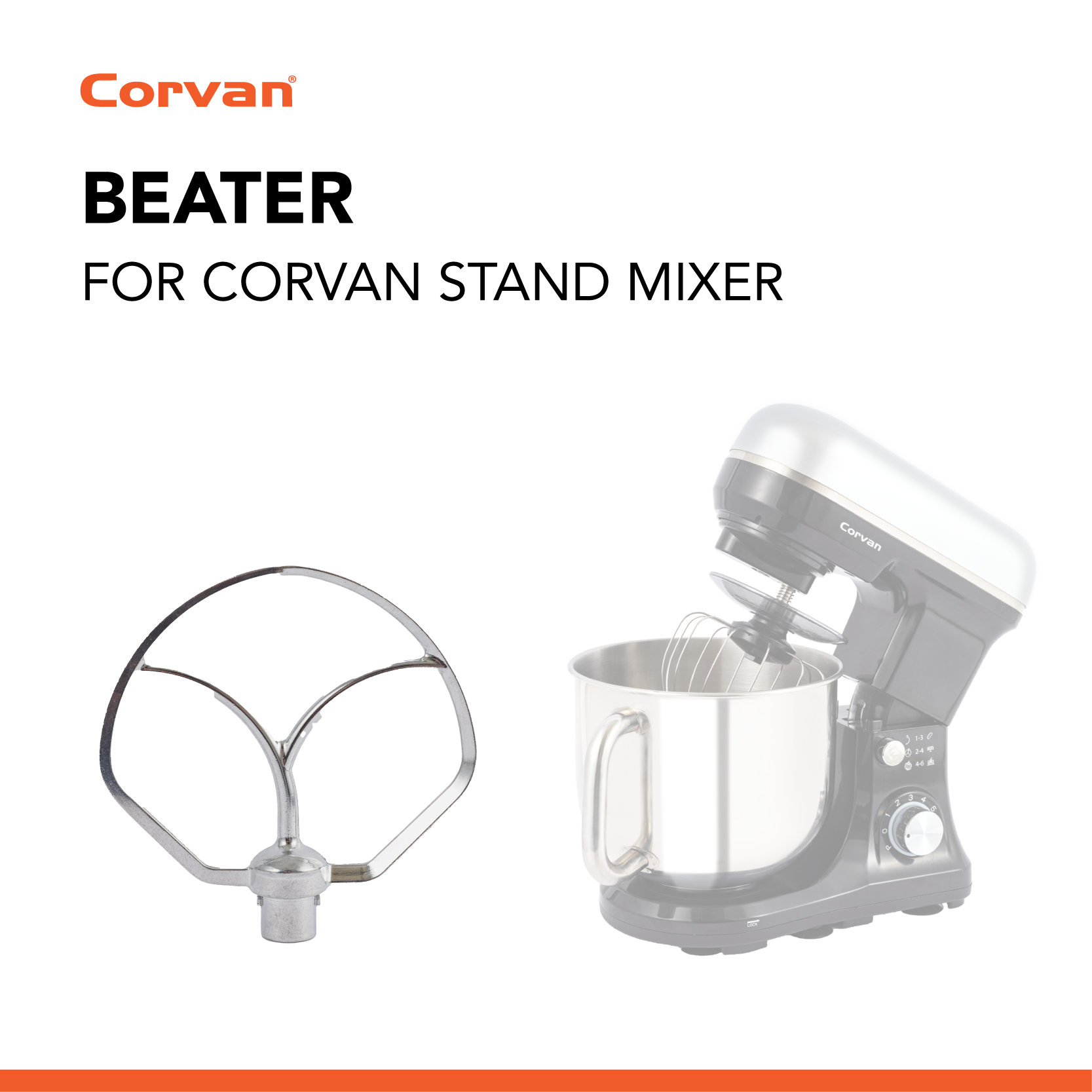 Corvan Stand Mixer M47 Genuine Consumables & Parts