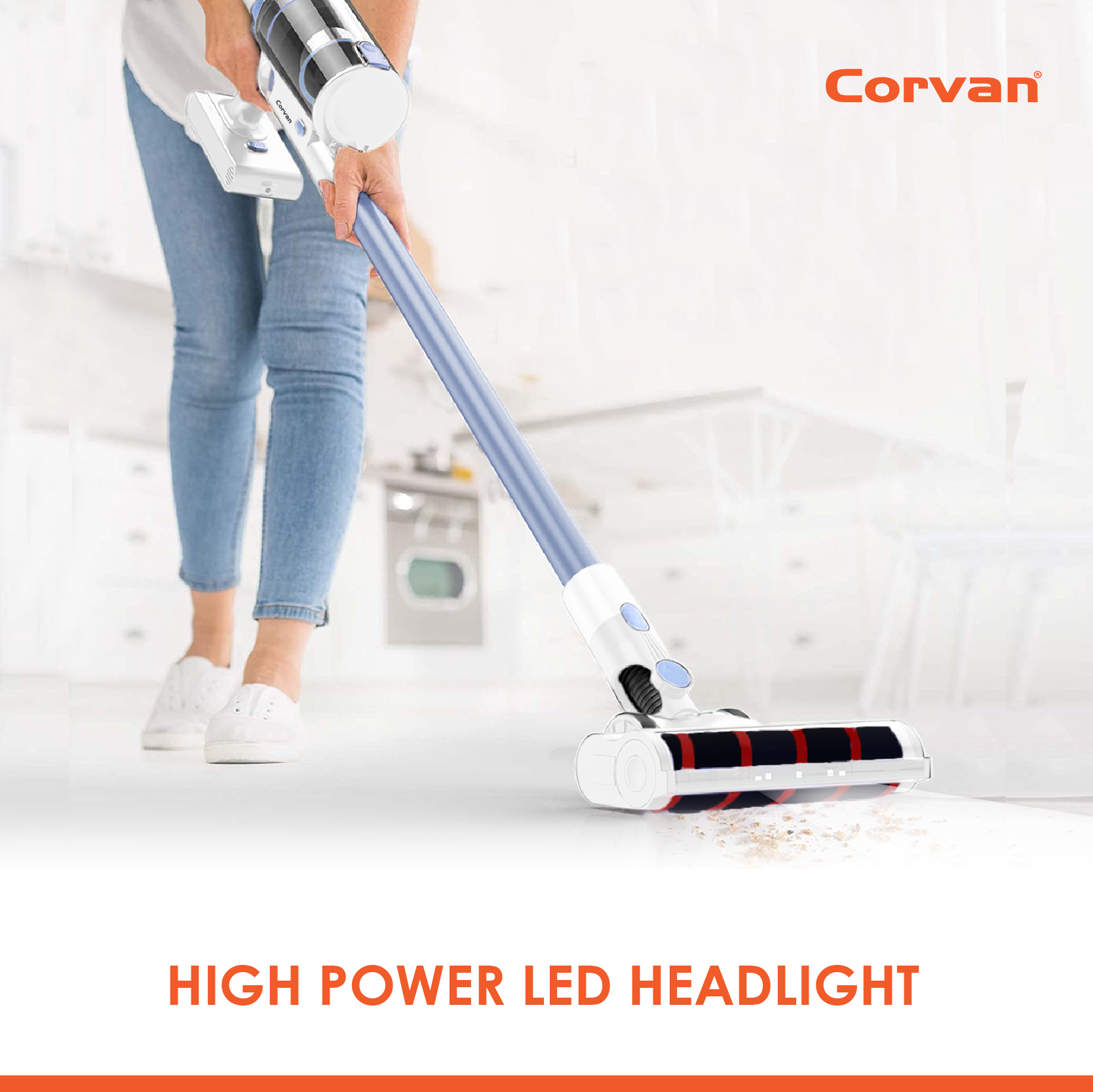 Corvan Anti-tangle Cordless Vacuum Cleaner K9 Pro