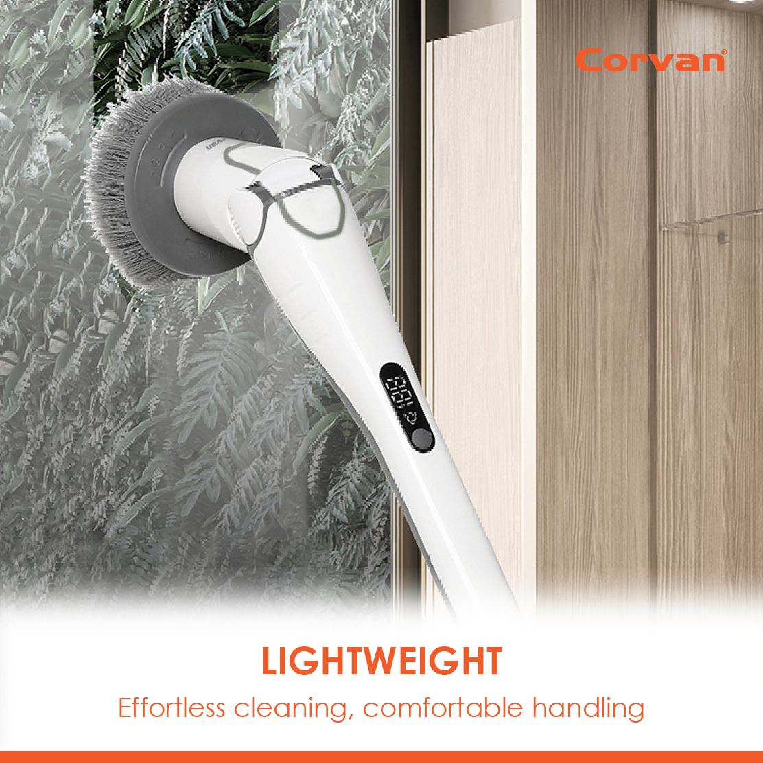 Corvan P8 Pro PowerScrub: Dual-Speed Scrubbing, Multiple Pads & Brushes