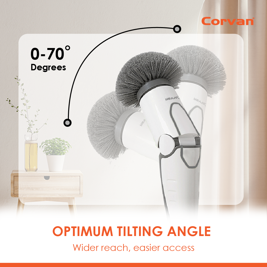 Corvan P8 Pro PowerScrub: Dual-Speed Scrubbing, Multiple Pads & Brushes