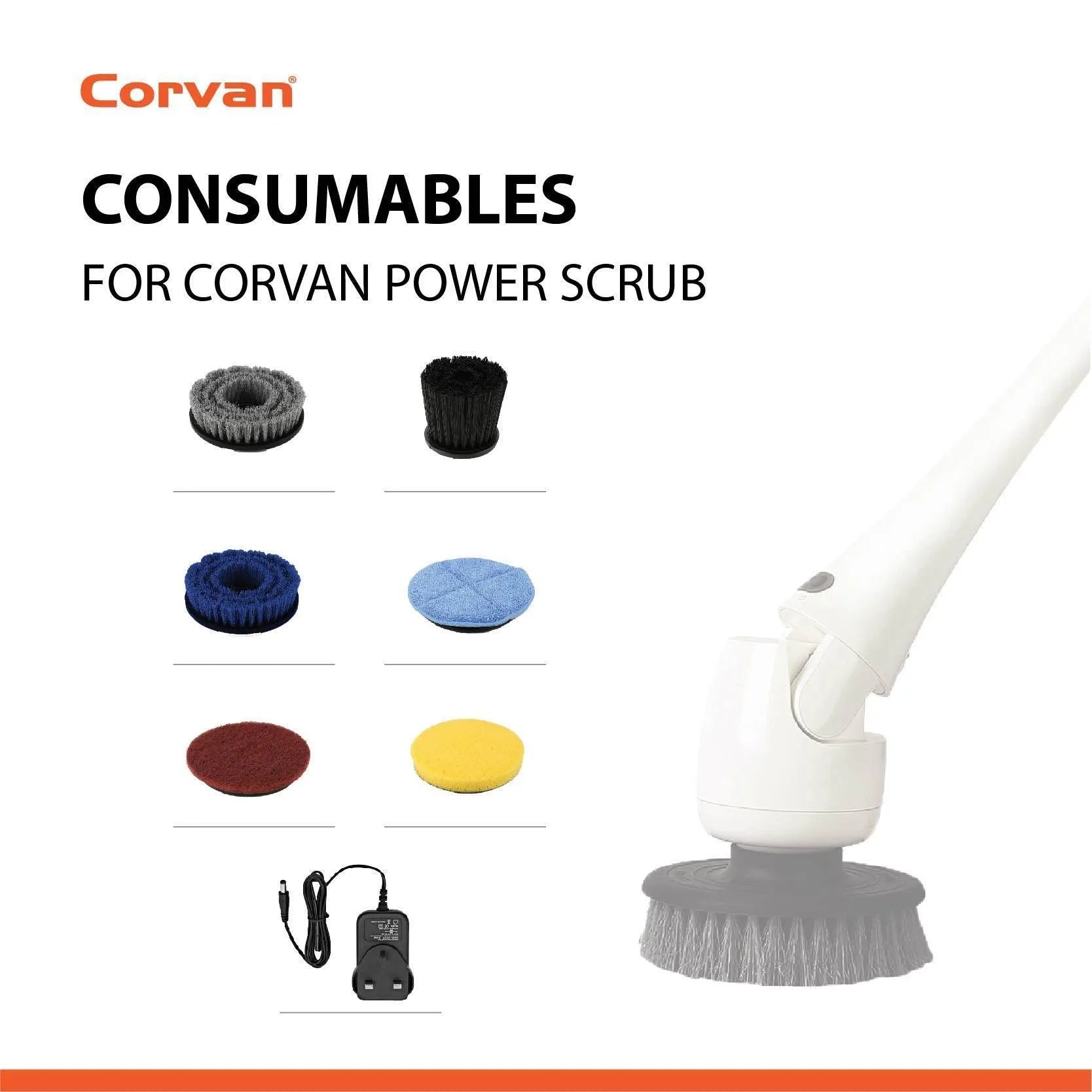 Corvan Power Scrub P6 Genuine Consumables & Parts