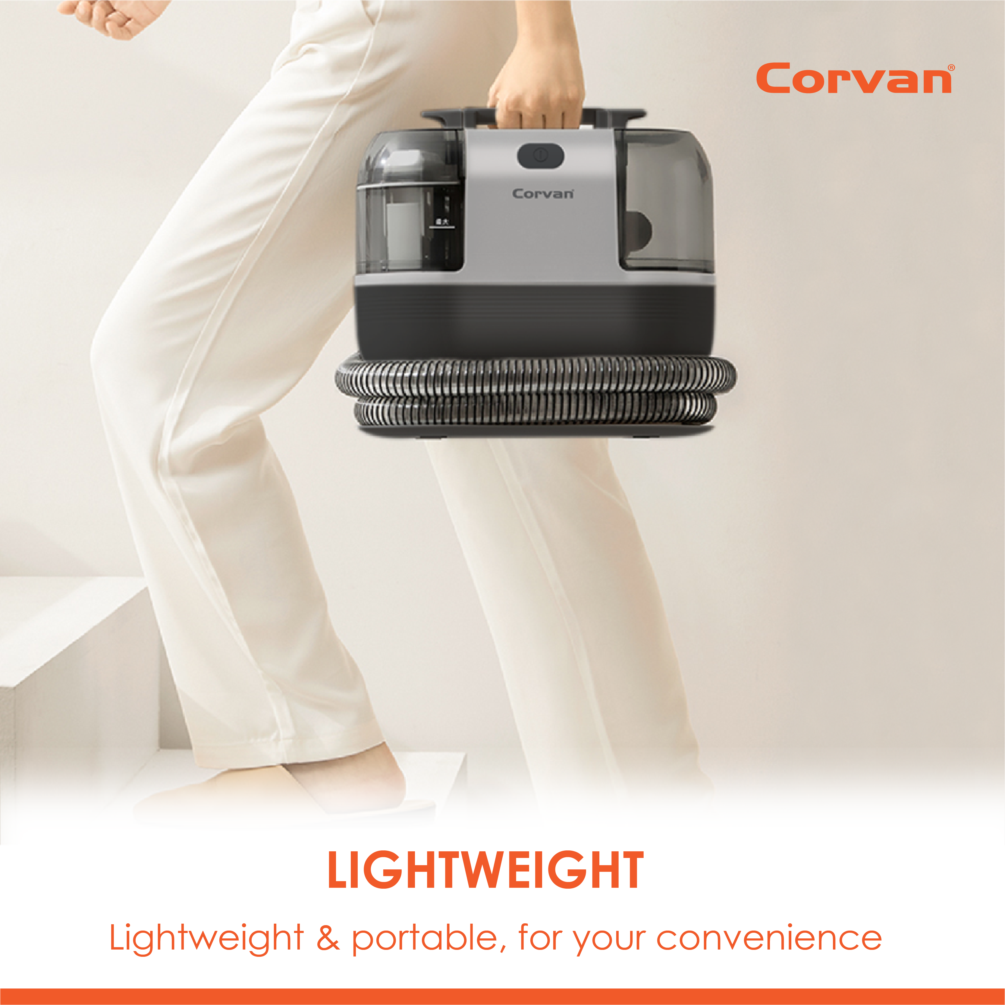 Corvan Spot Cleaner S6 - Carpet & Upholstery Cleaning with TurboDry System