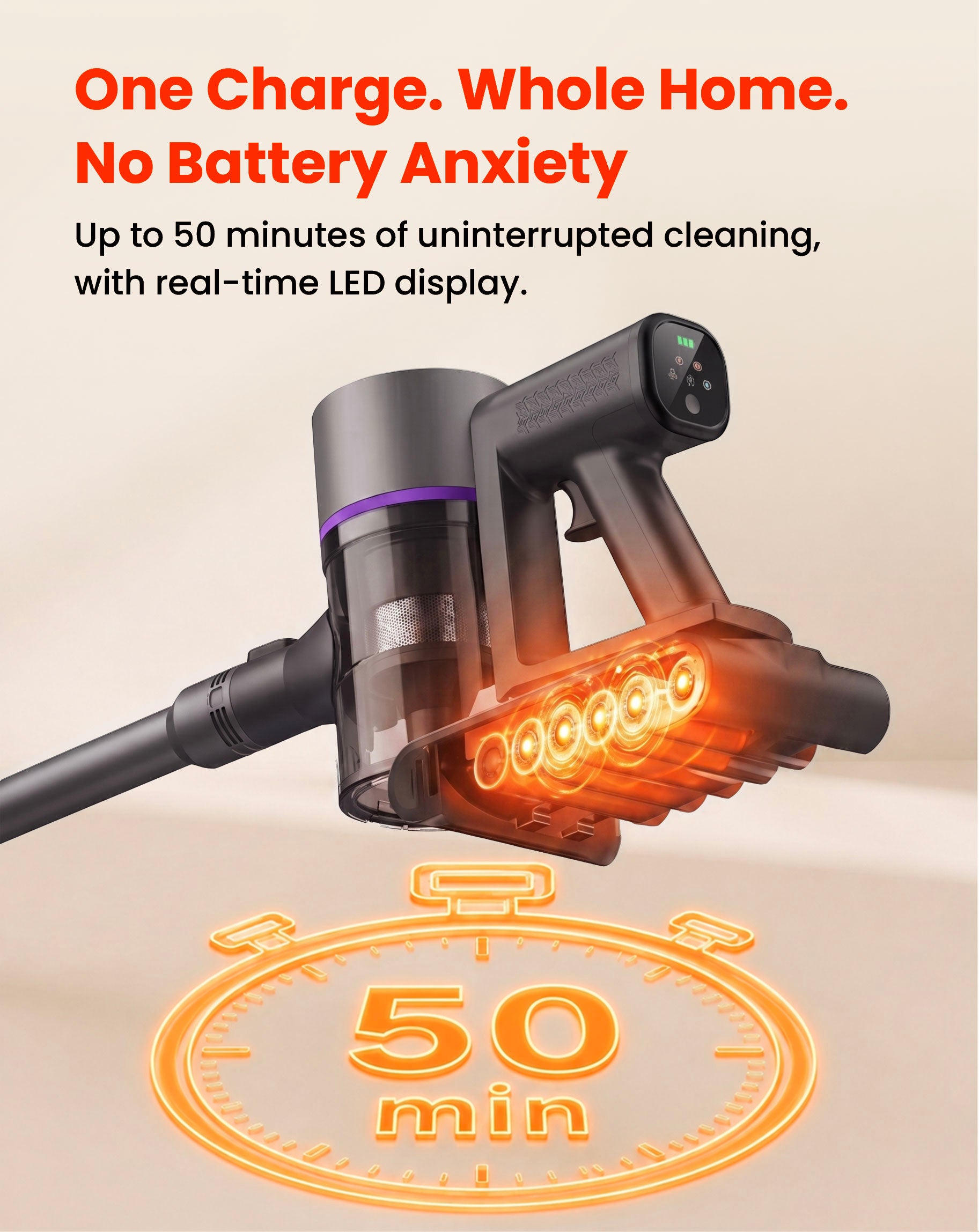 50 min battery runtime