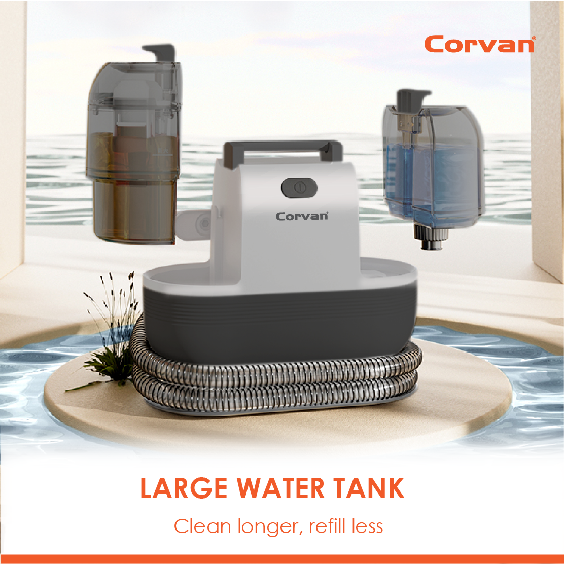 Corvan Spot Cleaner S6 - Carpet & Upholstery Cleaning with TurboDry System