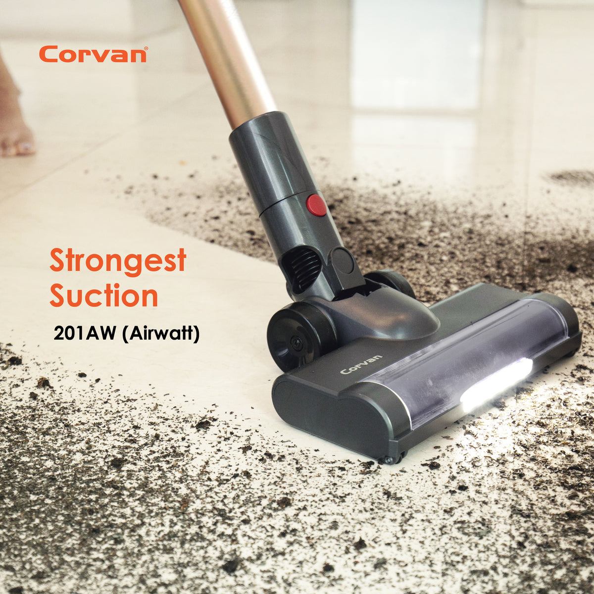Corvan 2 In 1 Cordless Vacuum Cleaner & Cordless Mop K18 Pro