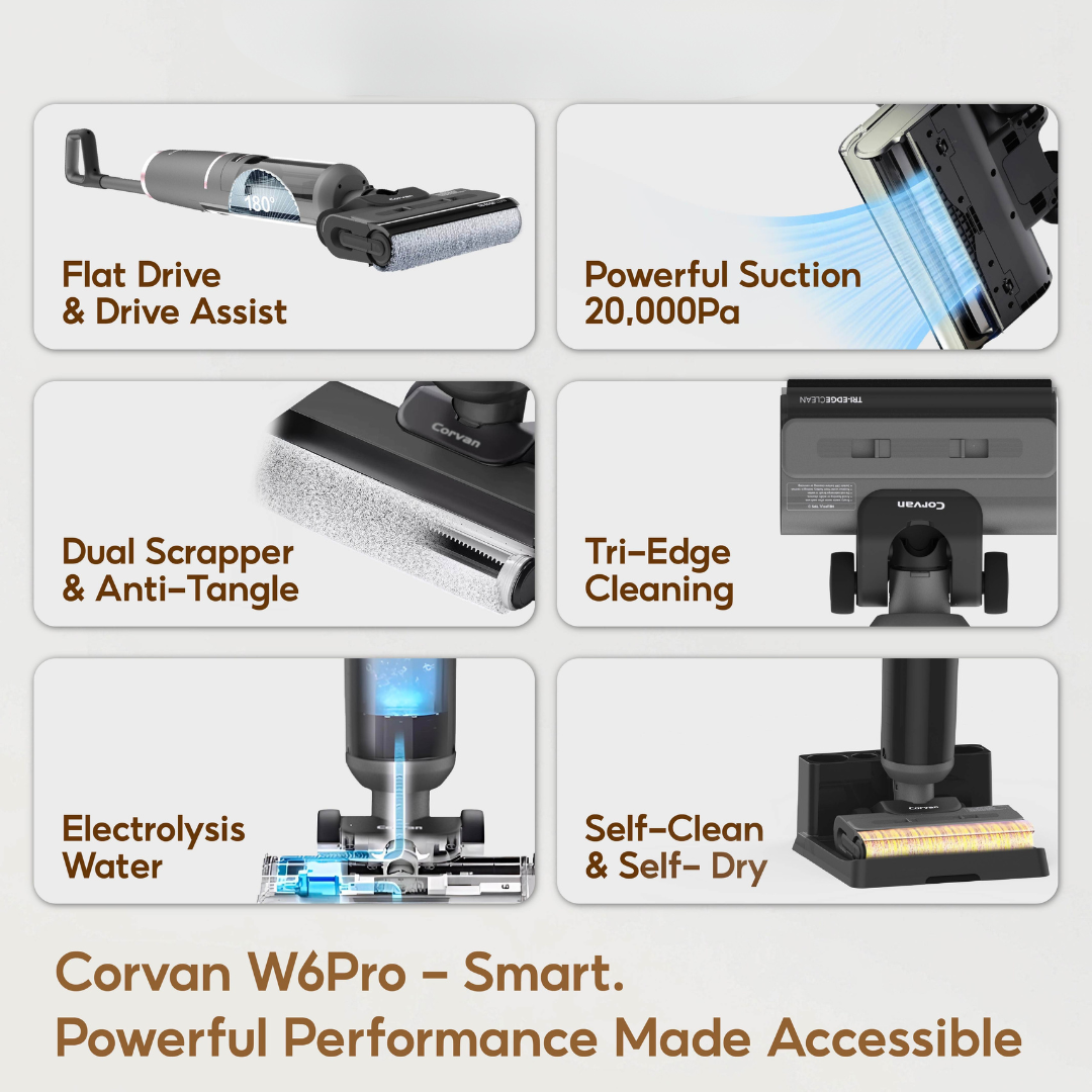 Corvan W6 Pro Cordless Wet and Dry Vacuum (ETA 28 February 2026)