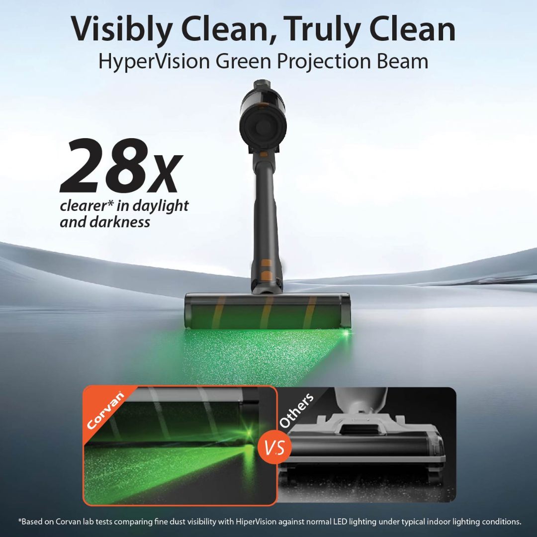 Corvan X8V Self Clean 2-in-1 Vacuum and Sterilize | Auto Clean Station