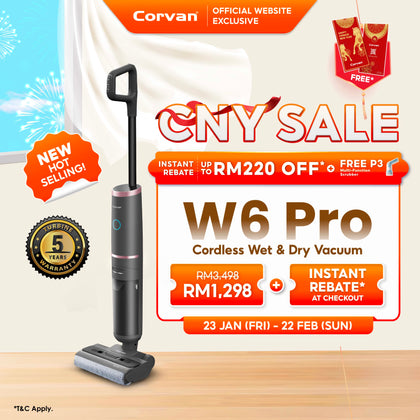 Corvan W6 Pro Cordless Wet and Dry Vacuum (ETA 28 February 2026)