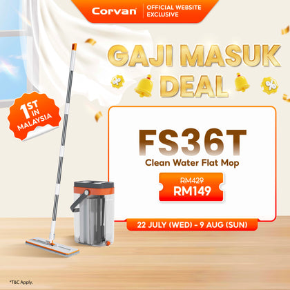 [NEW ARRIVAL] Corvan ACTIVEWASH Flat Mop FS36T