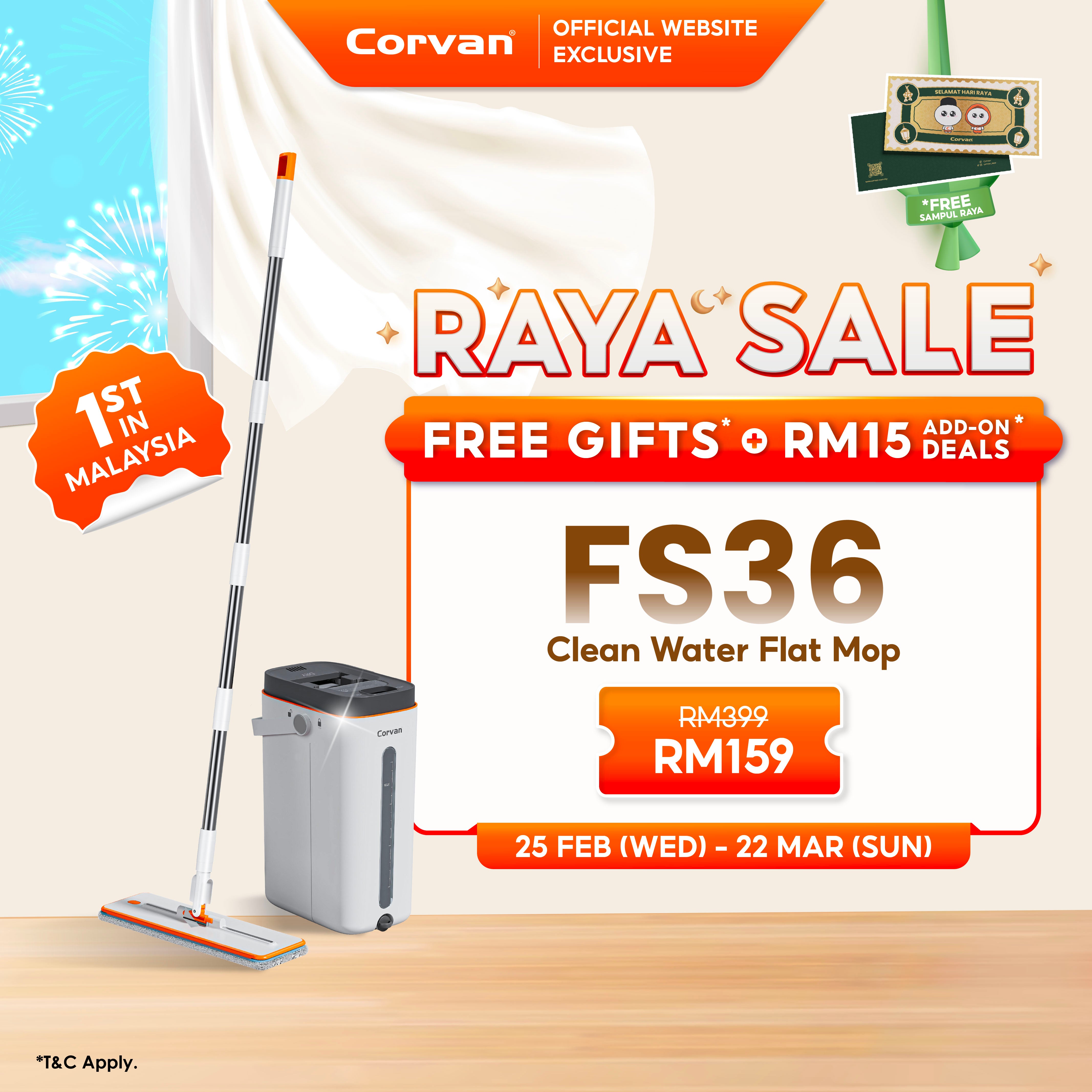 [NEW ARRIVAL] Corvan ACTIVEWASH Flat Mop FS36