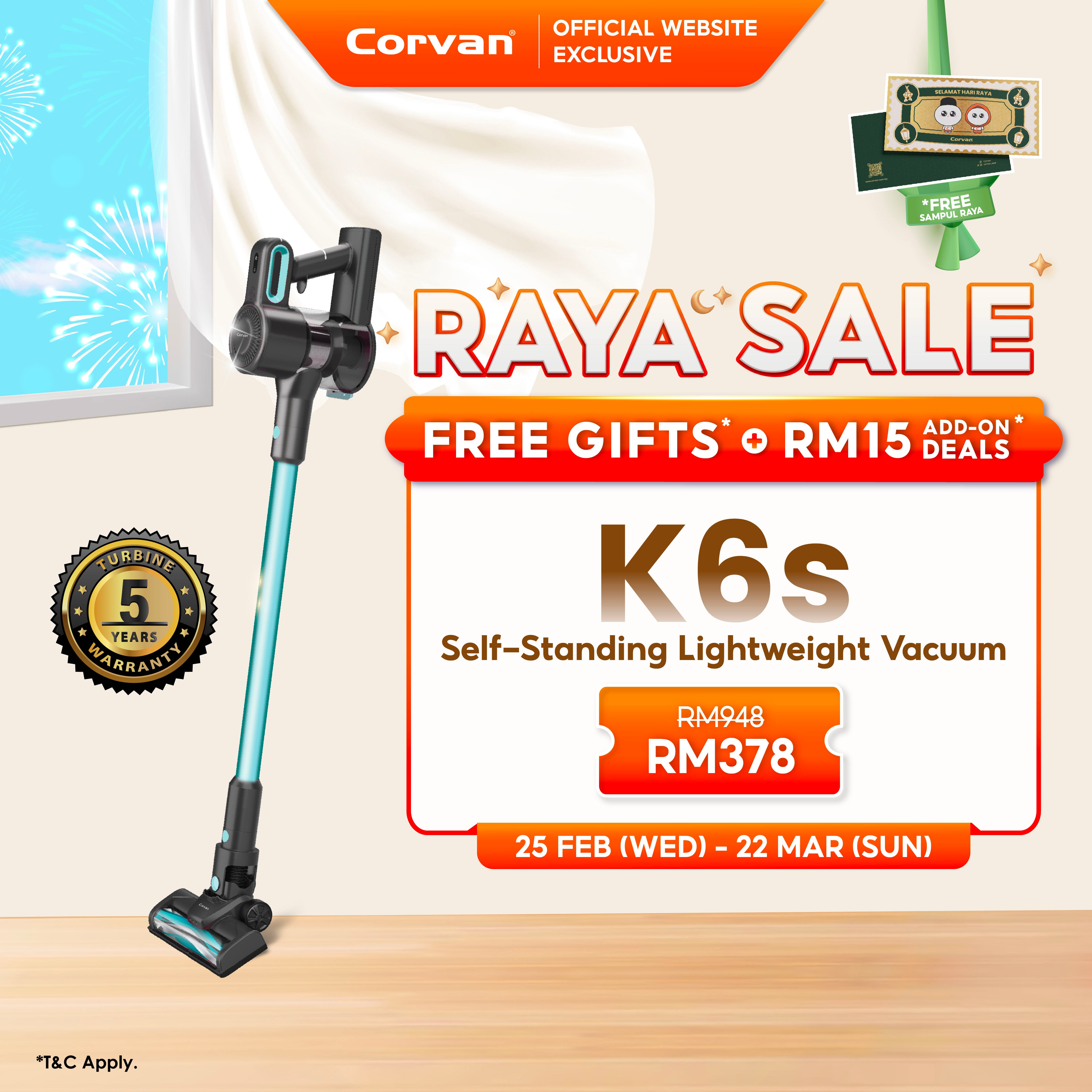 Corvan Cordless Vacuum Wireless Cleaner K6s