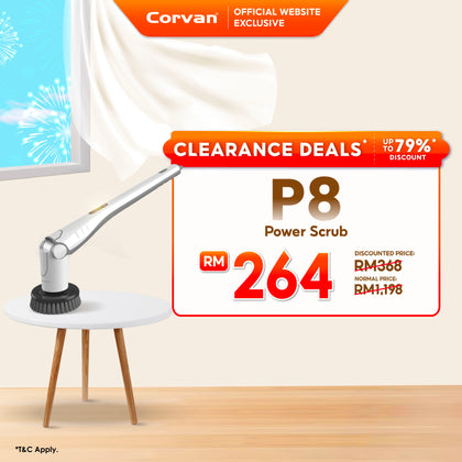 Corvan Power Scrub P8 - Scrub, Polish and Wax with dual speed SuperTorque technology