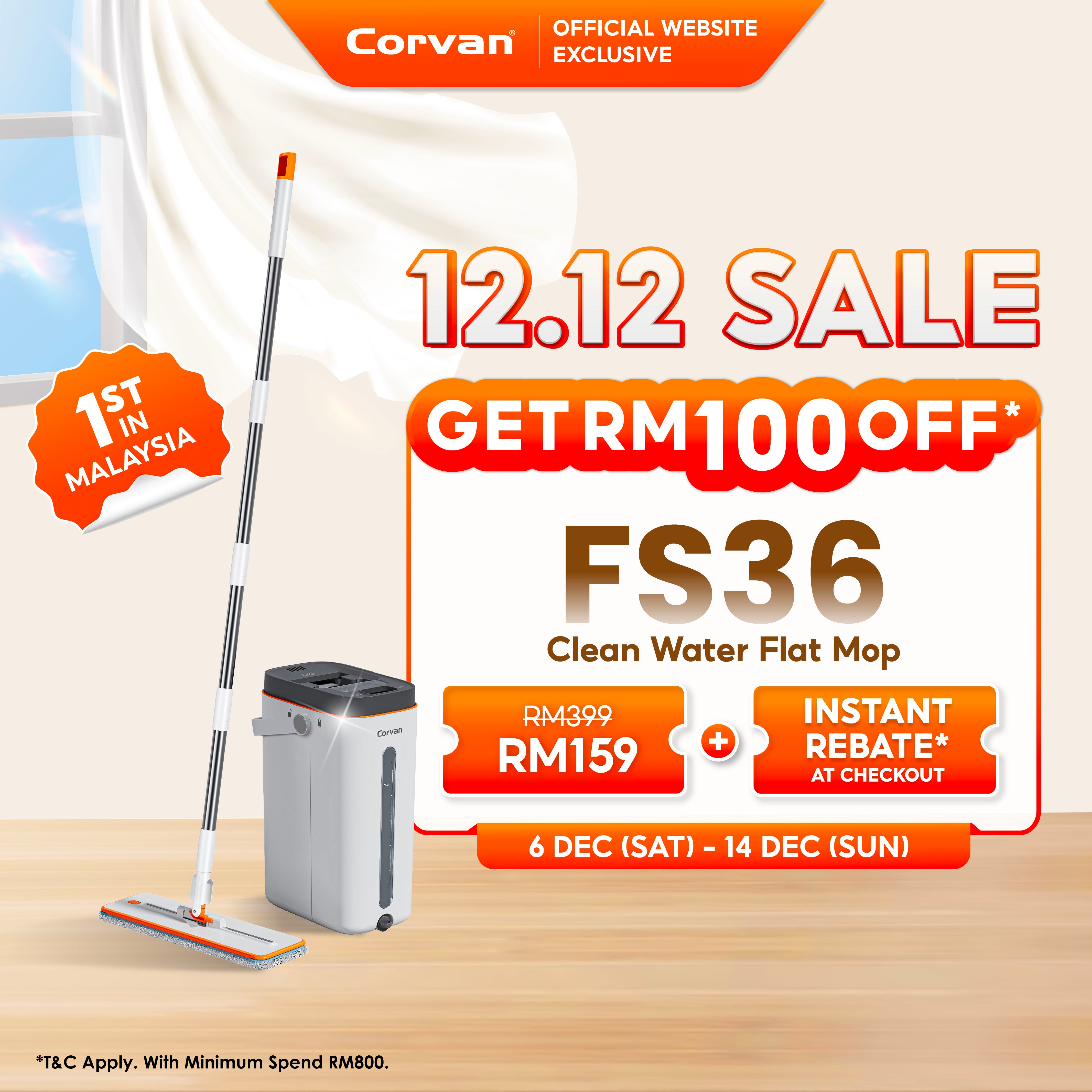 [NEW ARRIVAL] Corvan ACTIVEWASH Flat Mop FS36