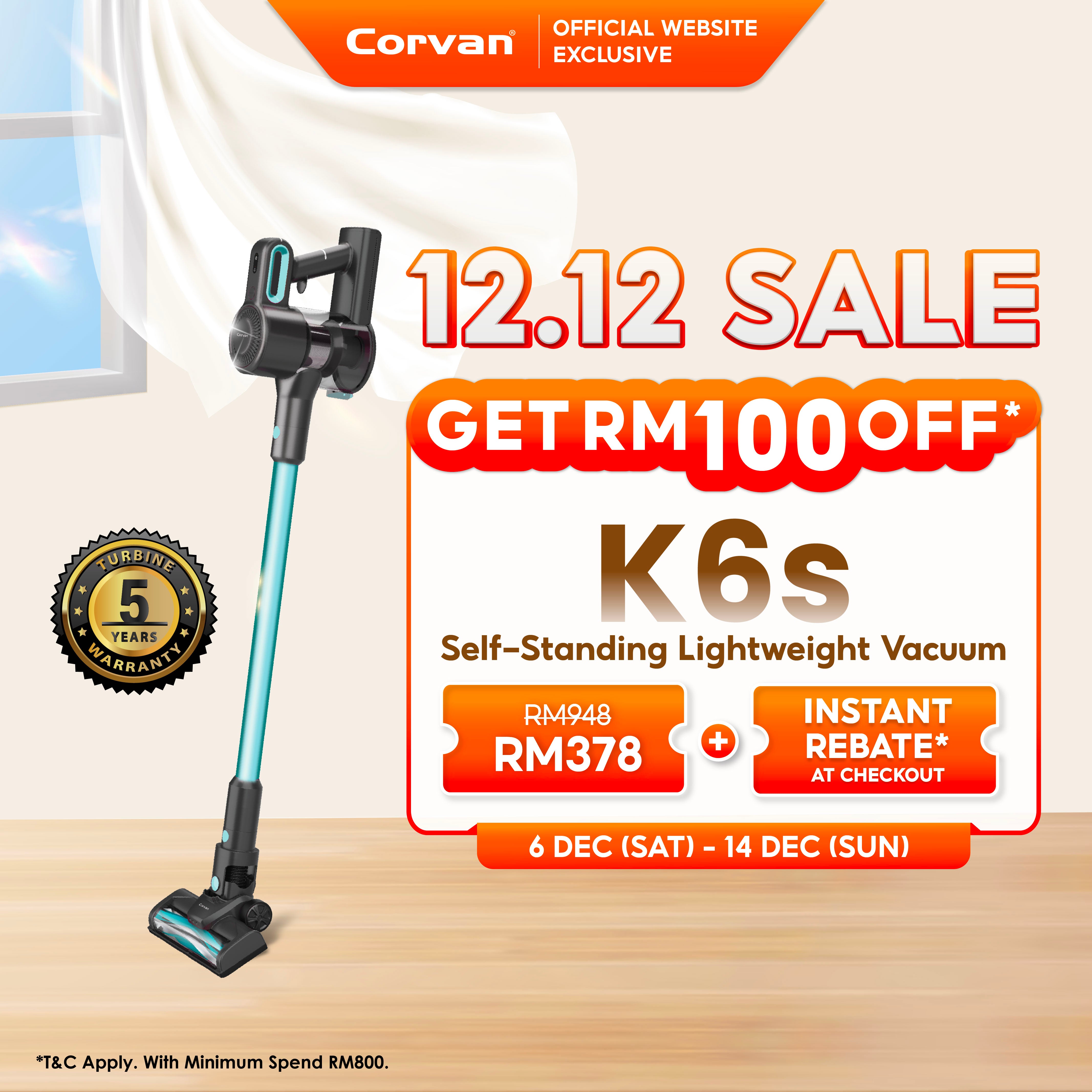 Corvan Cordless Vacuum Wireless Cleaner K6s