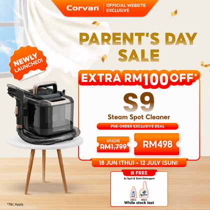 (Pre-Order) NEW Corvan Steam Spot Cleaner S9 (ETA Mid-July)