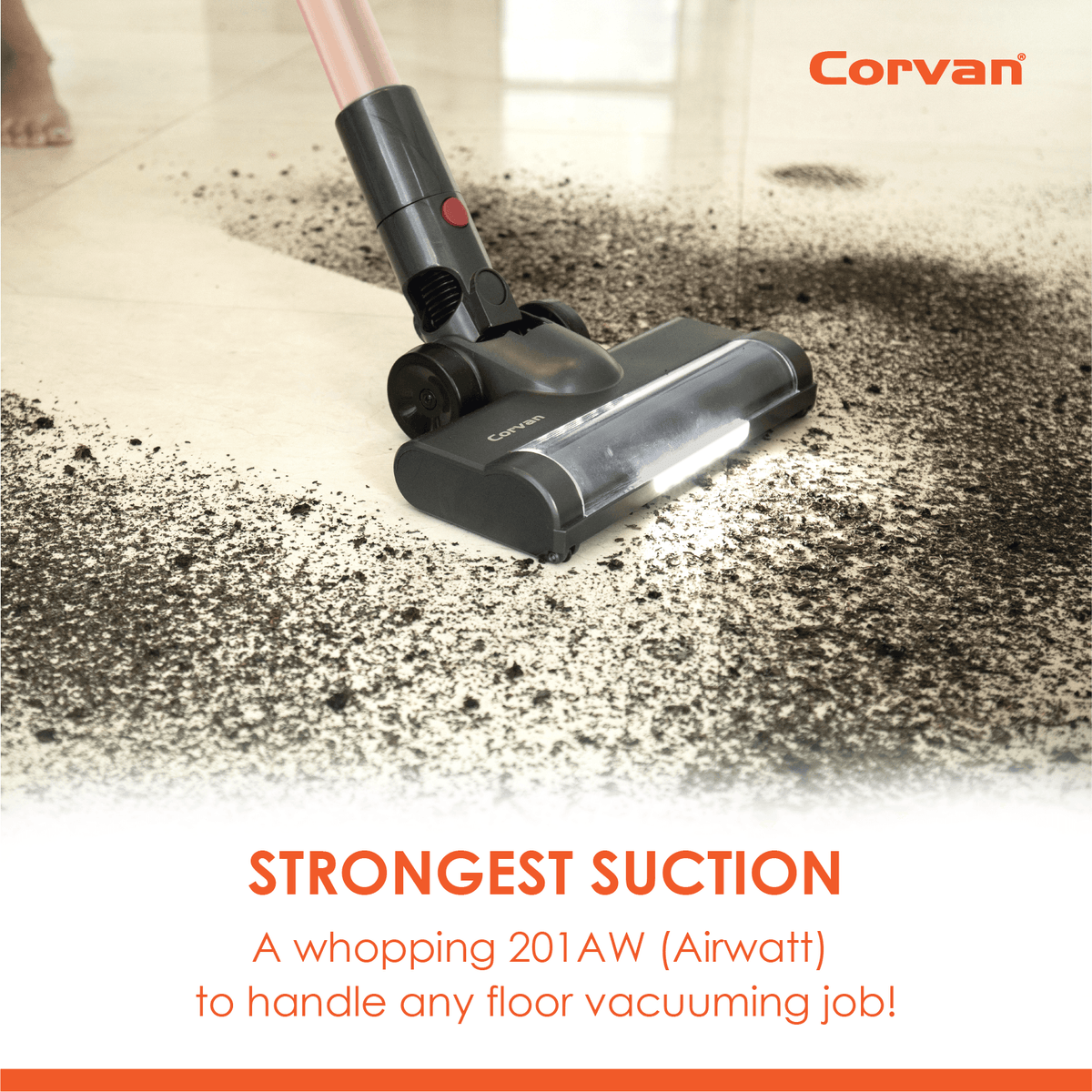 Corvan 2 In 1 Cordless Vacuum Cleaner & Cordless Mop K18 Pro