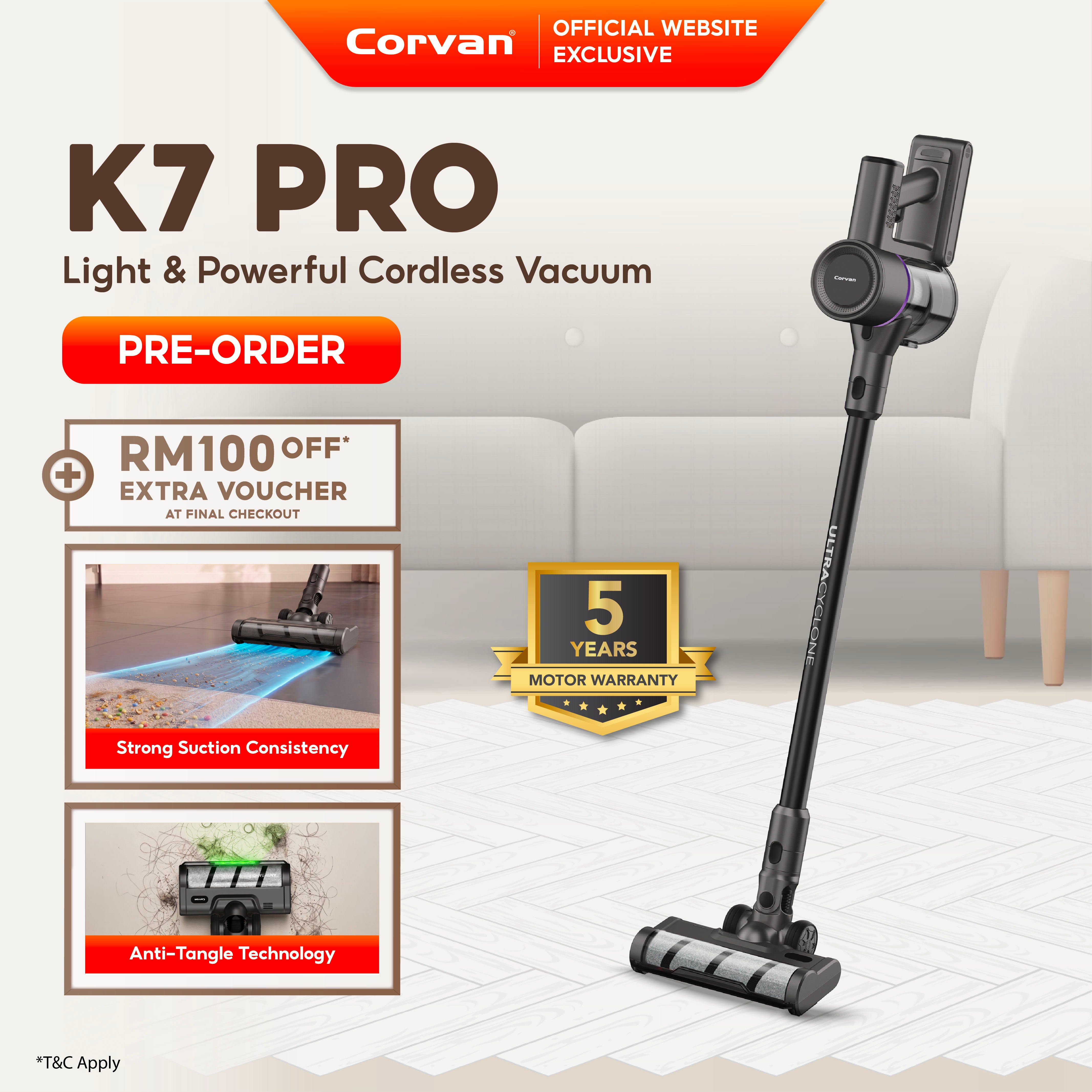 [NEW ARRIVAL] Corvan K7 Pro Cordless Vacuum Cleaner (Ship By: 21 September)