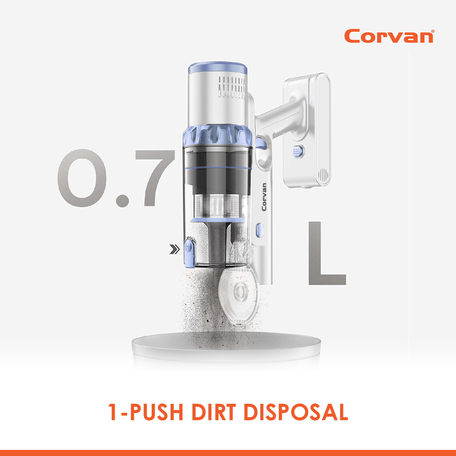 Corvan Antitangle Cordless Vacuum Cleaner K9 Pro