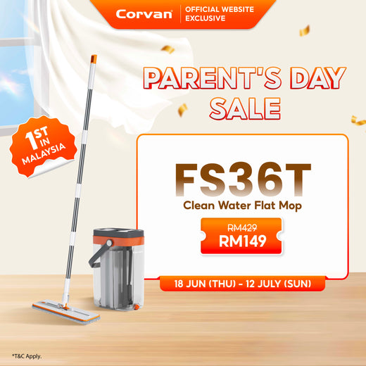 [NEW ARRIVAL] Corvan ACTIVEWASH Flat Mop FS36T