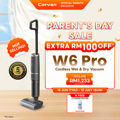 Corvan W6 Pro Cordless Wet and Dry Vacuum