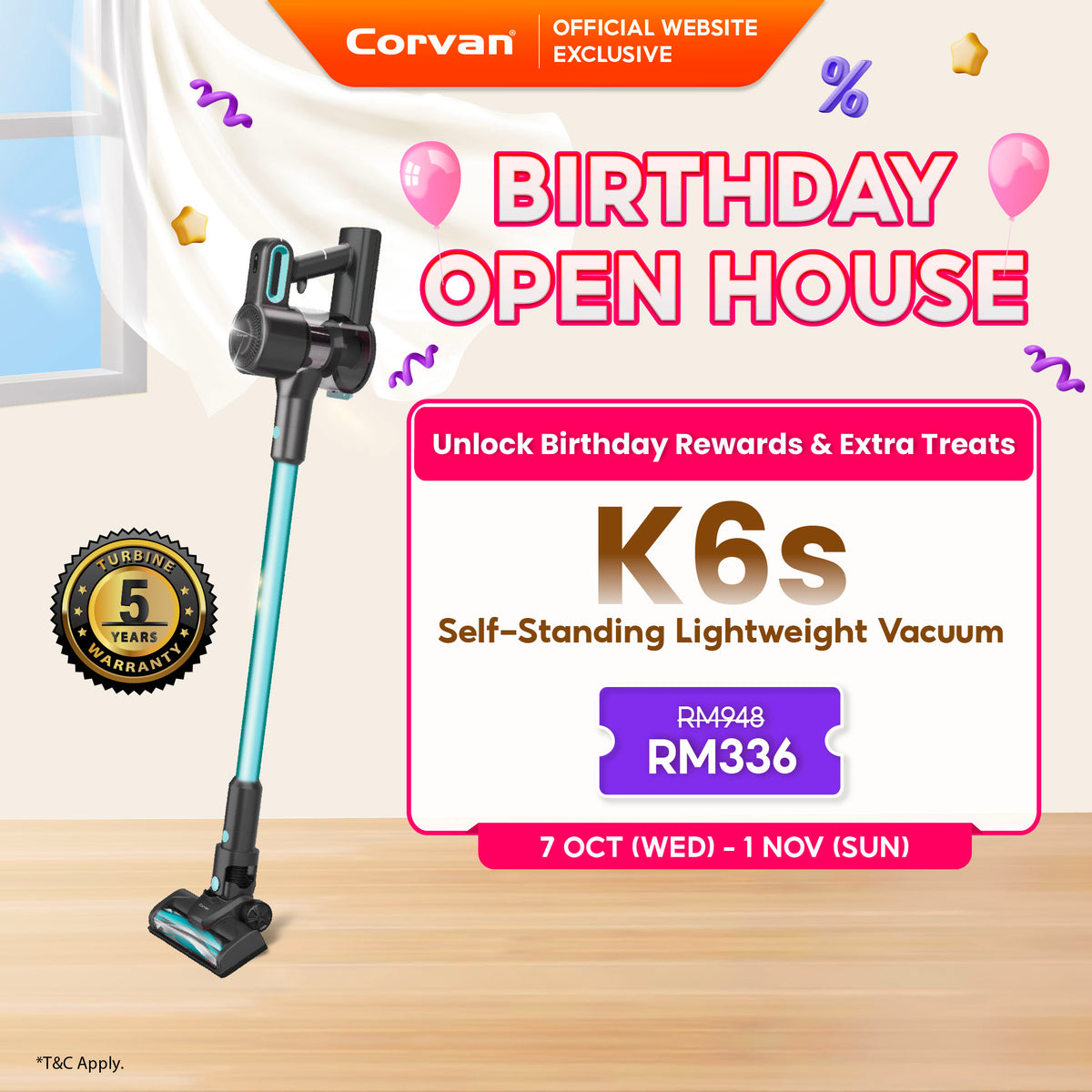 Corvan Cordless Vacuum Wireless Cleaner K6s