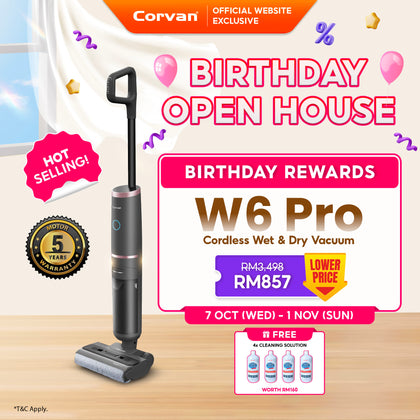 Corvan W6 Pro Cordless Wet and Dry Vacuum