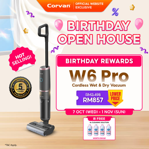 Corvan W6 Pro Cordless Wet and Dry Vacuum