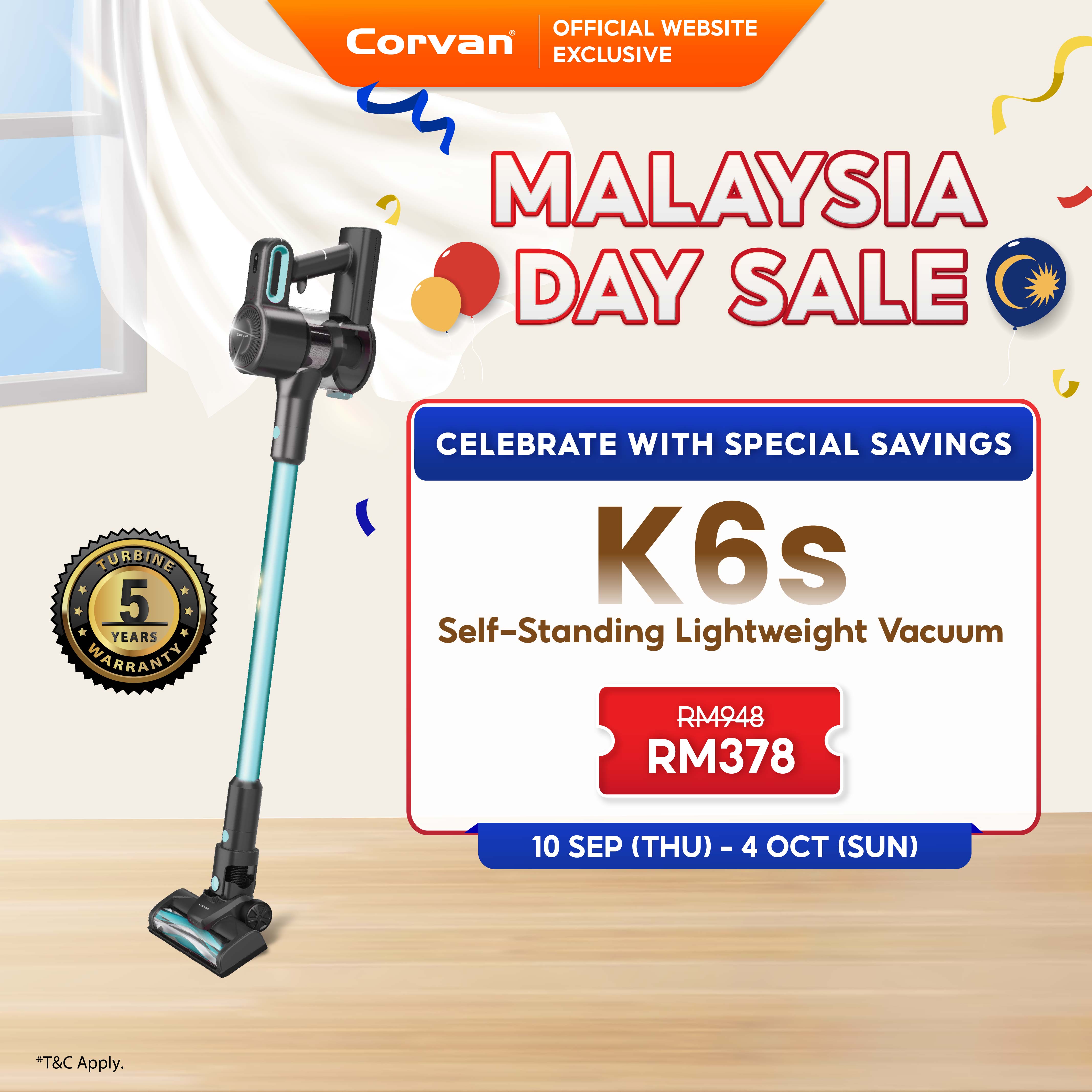 Corvan Cordless Vacuum Wireless Cleaner K6s