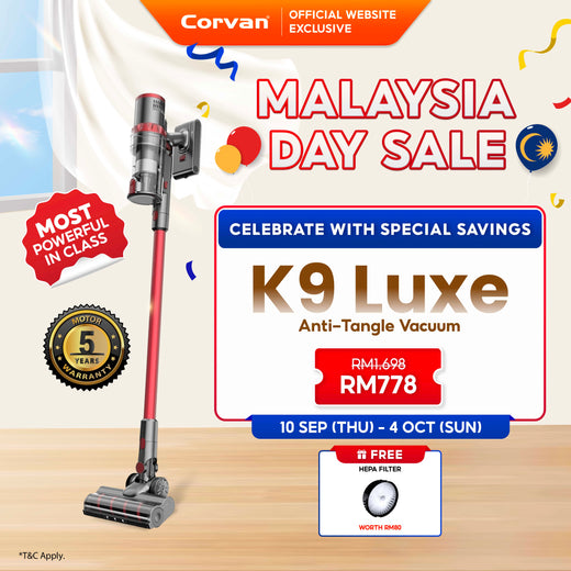 Corvan Anti-tangle Cordless Vacuum Cleaner K9 Luxe
