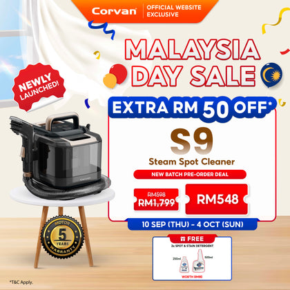 (Pre-Order) NEW Corvan Steam Spot Cleaner S9 (ETA End of Sep)