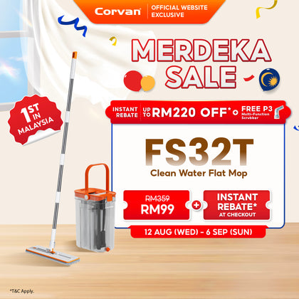 [NEW ARRIVAL] Corvan ACTIVEWASH Flat Mop FS32T