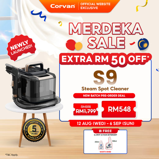 (Pre-Order) NEW Corvan Steam Spot Cleaner S9 (ETA Mid-Aug)