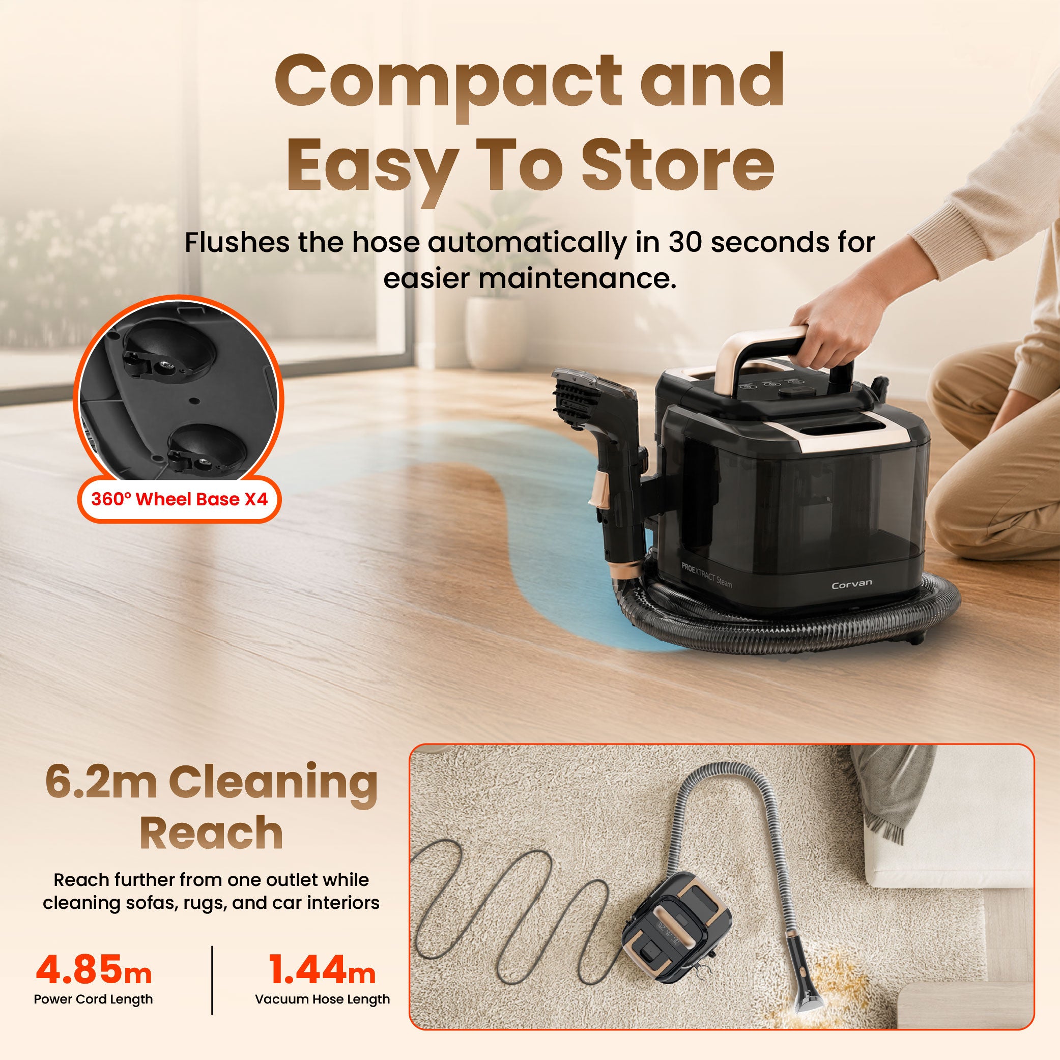 (Pre-Order) NEW Corvan Steam Spot Cleaner S9 (ETA Mid-July)