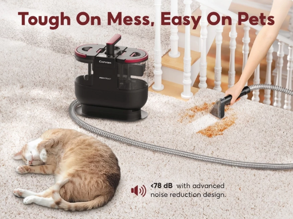 Corvan Spot Cleaner S7 - Carpet & Upholstery Cleaning with ProExtract System