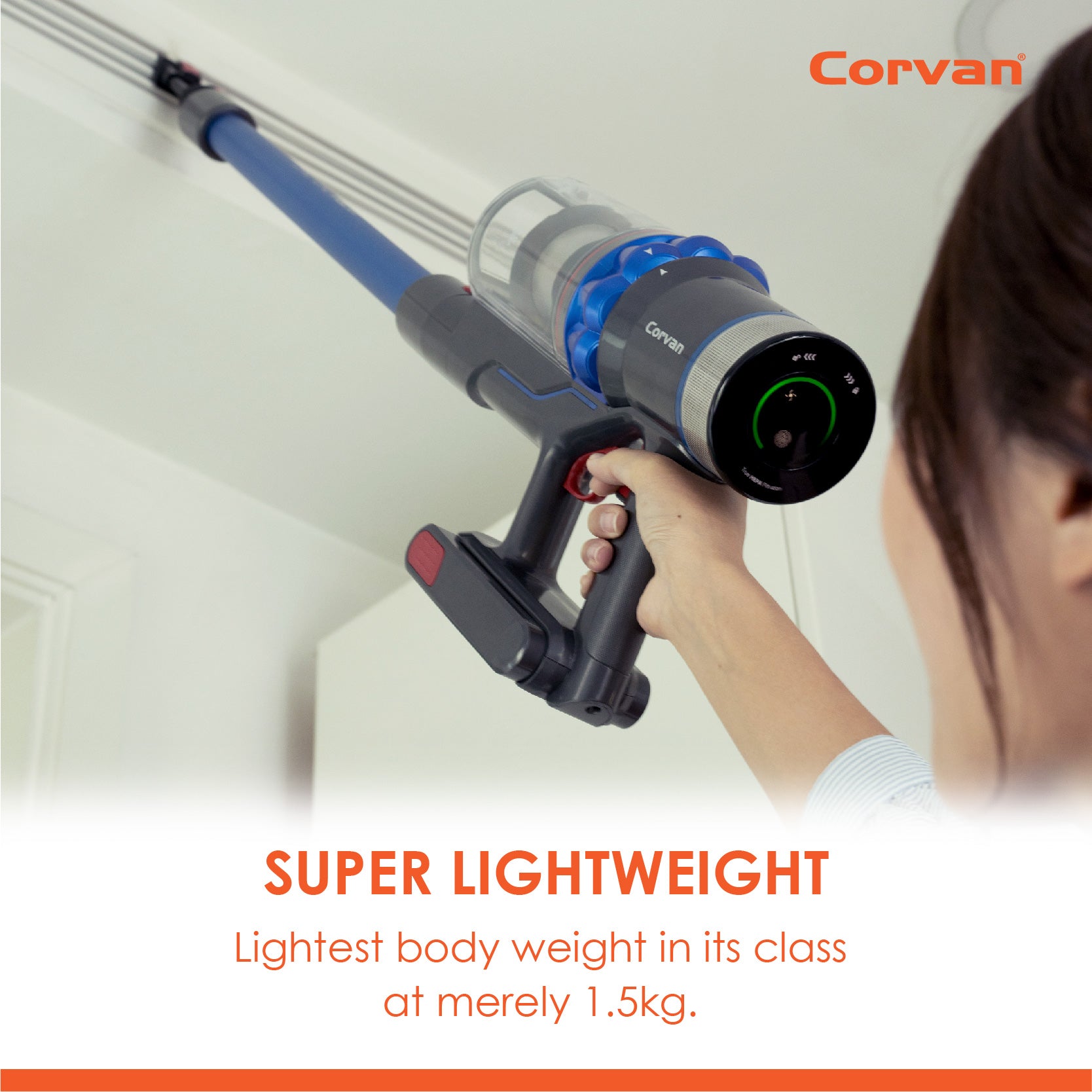 Corvan 2 In 1 Cordless Vacuum Cleaner & Cordless Mop K18