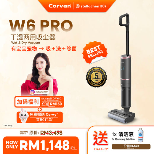 [Stella Chen X Corvan] Corvan W6 Pro Cordless Wet and Dry Vacuum