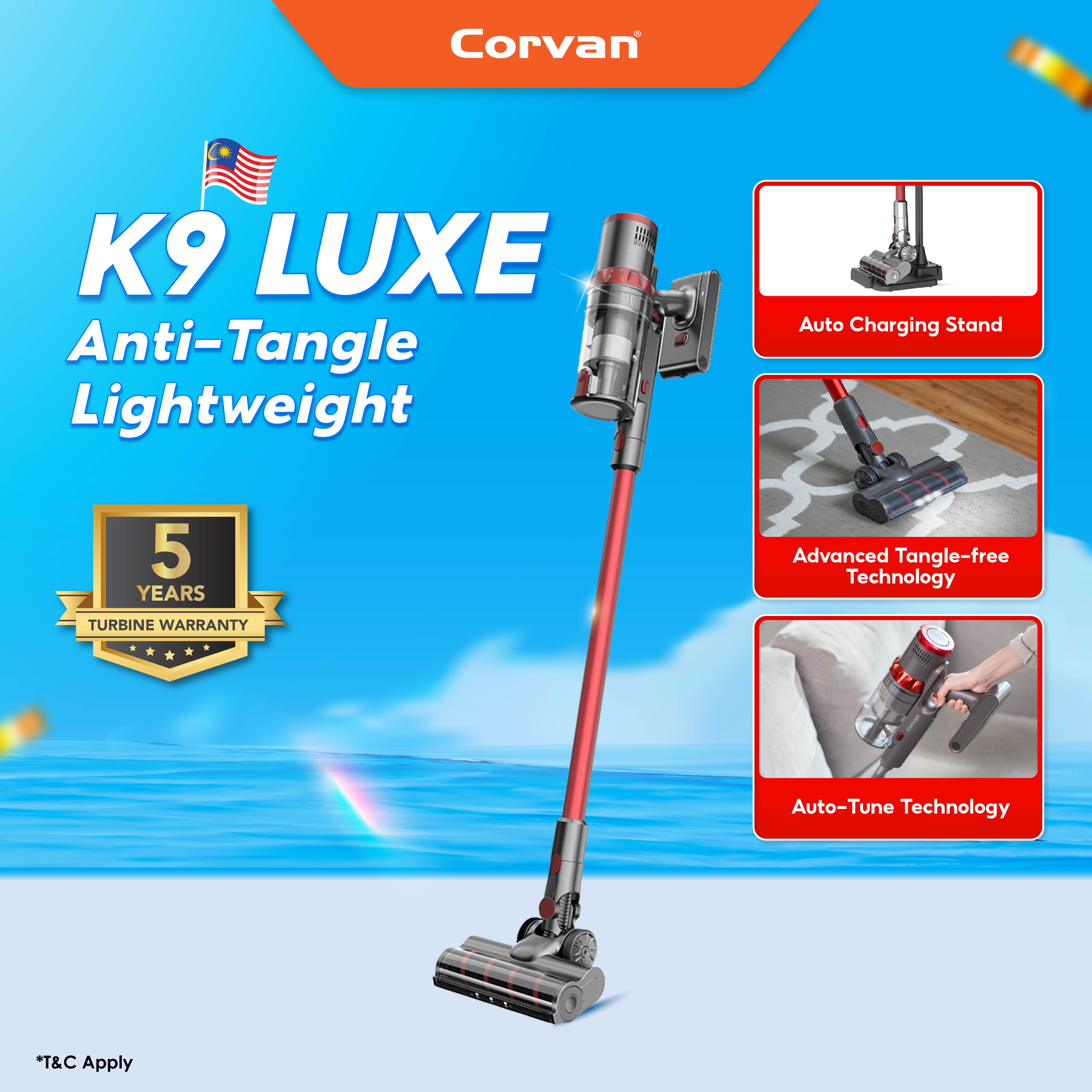 Corvan Anti-tangle Cordless Vacuum Cleaner K9 Luxe