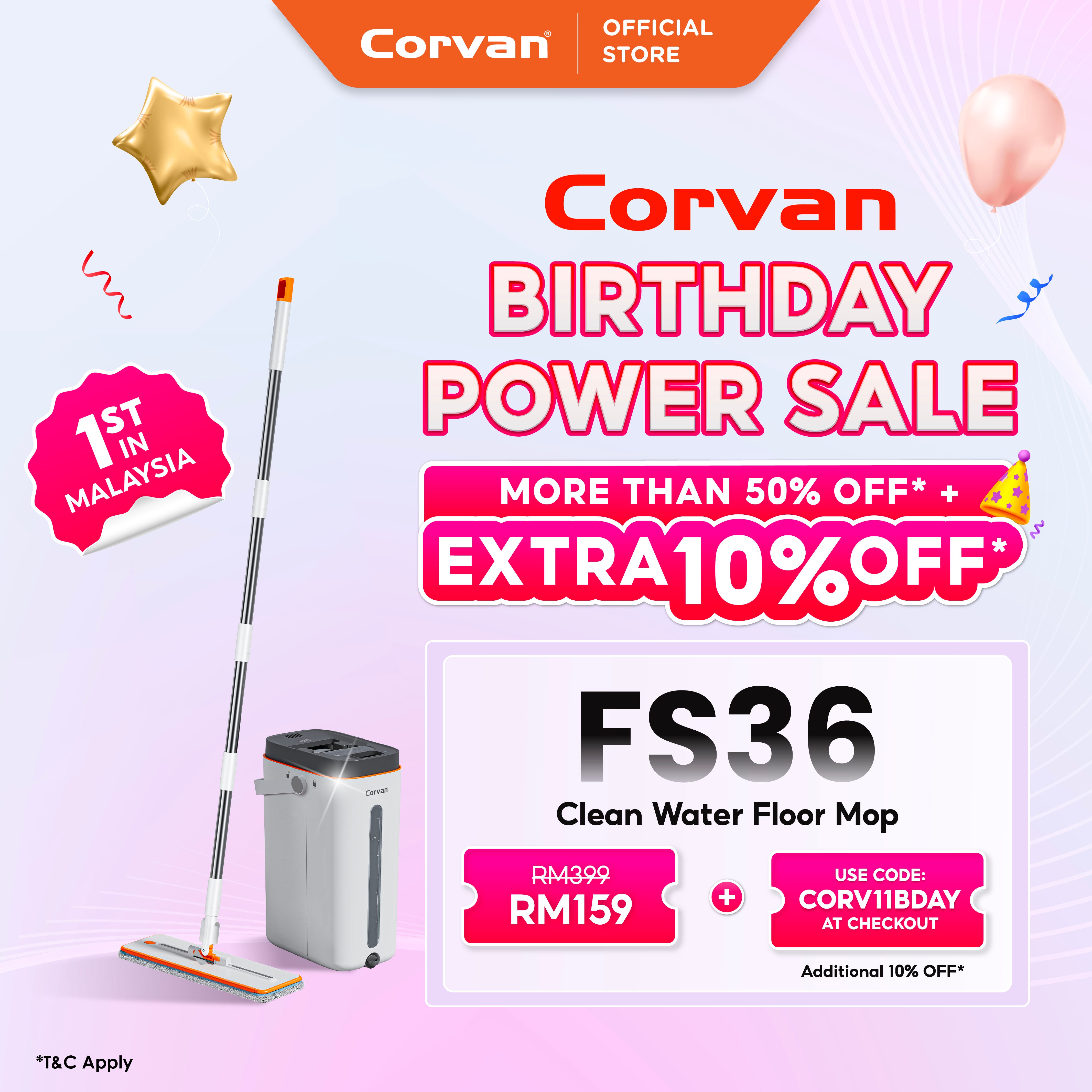 [NEW ARRIVAL] Corvan ACTIVEWASH Flat Mop FS36