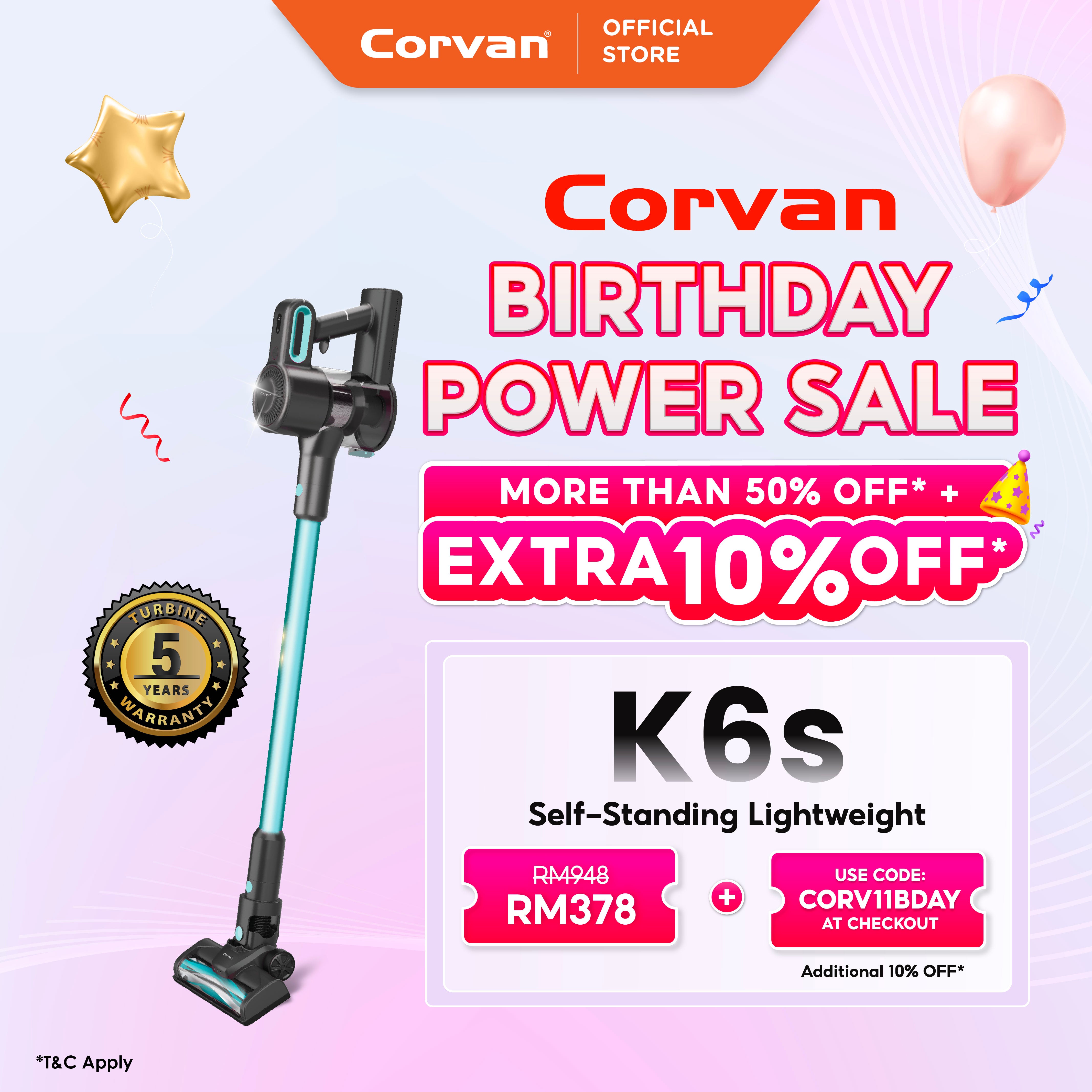 Corvan Cordless Vacuum Wireless Cleaner K6S