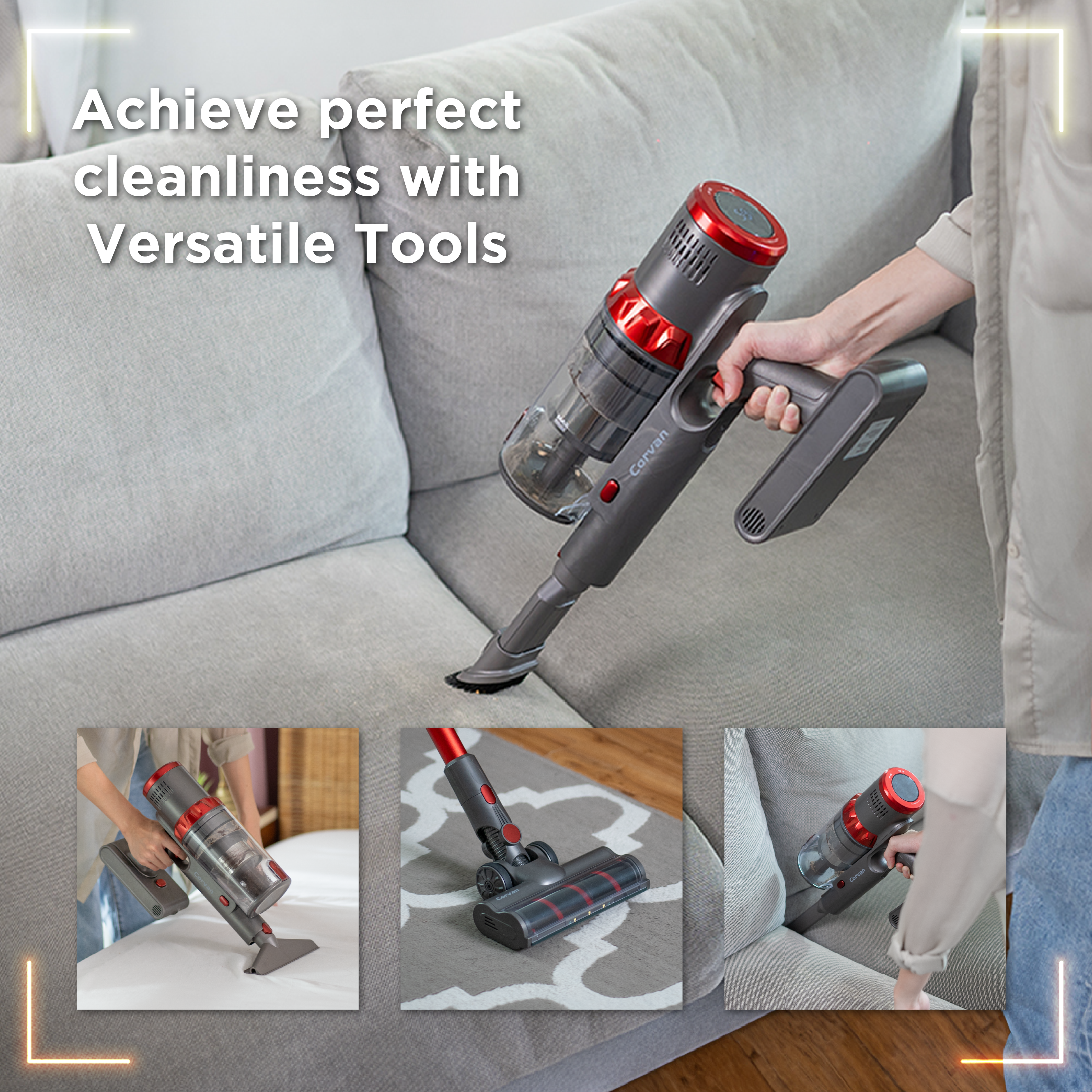 Corvan Anti-tangle Cordless Vacuum Cleaner K9 Luxe
